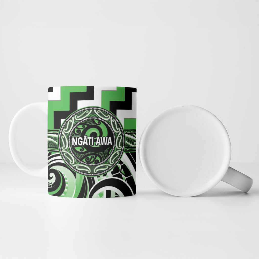 Aotearoa Ngati Awa Personalised Ceramic Mug Maori Iwi Poutama Puhoro Tattoo