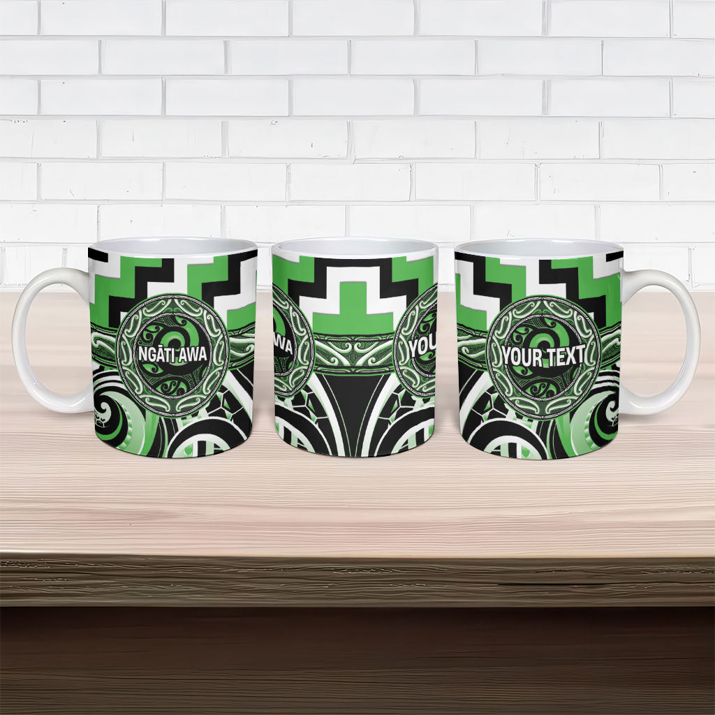 Aotearoa Ngati Awa Personalised Ceramic Mug Maori Iwi Poutama Puhoro Tattoo