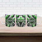 Aotearoa Ngati Awa Personalised Ceramic Mug Maori Iwi Poutama Puhoro Tattoo