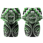 Aotearoa Ngati Awa Personalised Couples Matching Off Shoulder Short Dress and Hawaiian Shirt Maori Iwi Poutama Puhoro Tattoo