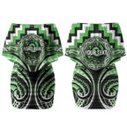 Aotearoa Ngati Awa Personalised Couples Matching Off Shoulder Short Dress and Long Sleeve Button Shirt Maori Iwi Poutama Puhoro Tattoo