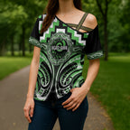 Aotearoa Ngati Awa Personalised Cross Shoulder Shirt Maori Iwi Poutama Puhoro Tattoo