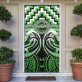 Aotearoa Ngati Awa Personalised Door Cover Maori Iwi Poutama Puhoro Tattoo