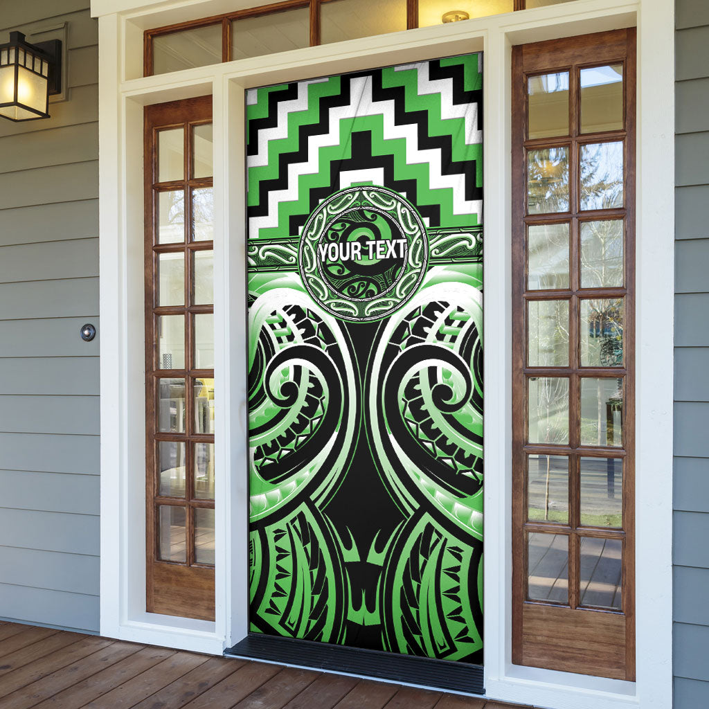Aotearoa Ngati Awa Personalised Door Cover Maori Iwi Poutama Puhoro Tattoo