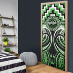 Aotearoa Ngati Awa Personalised Door Cover Maori Iwi Poutama Puhoro Tattoo