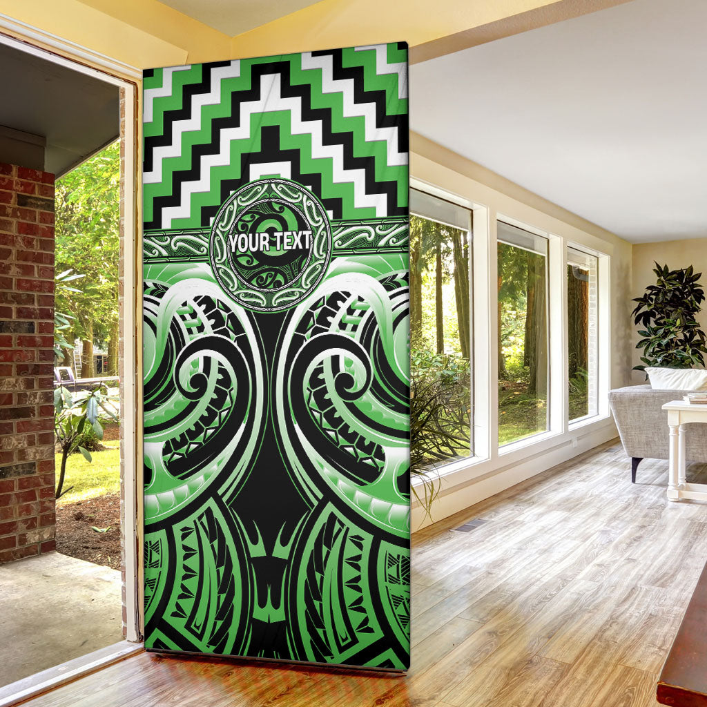 Aotearoa Ngati Awa Personalised Door Cover Maori Iwi Poutama Puhoro Tattoo