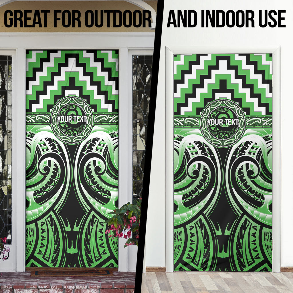 Aotearoa Ngati Awa Personalised Door Cover Maori Iwi Poutama Puhoro Tattoo