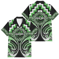 Aotearoa Ngati Awa Personalised Family Matching Puletasi and Hawaiian Shirt Maori Iwi Poutama Puhoro Tattoo