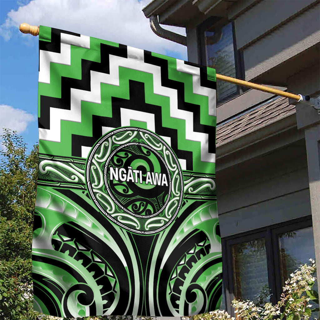 Aotearoa Ngati Awa Garden Flag Maori Iwi Poutama Puhoro Tattoo