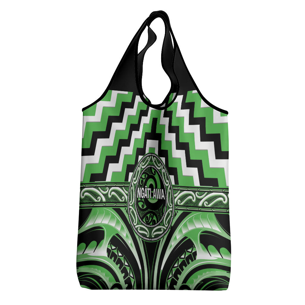 Aotearoa Ngati Awa Grocery Bag Maori Iwi Poutama Puhoro Tattoo