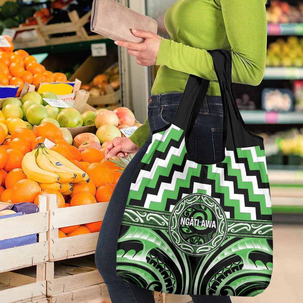 Aotearoa Ngati Awa Grocery Bag Maori Iwi Poutama Puhoro Tattoo