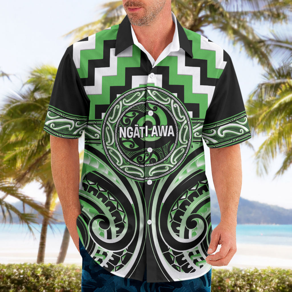 Aotearoa Ngati Awa Personalised Hawaiian Shirt Maori Iwi Poutama Puhoro Tattoo