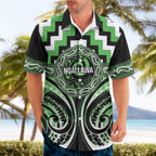 Aotearoa Ngati Awa Personalised Hawaiian Shirt Maori Iwi Poutama Puhoro Tattoo