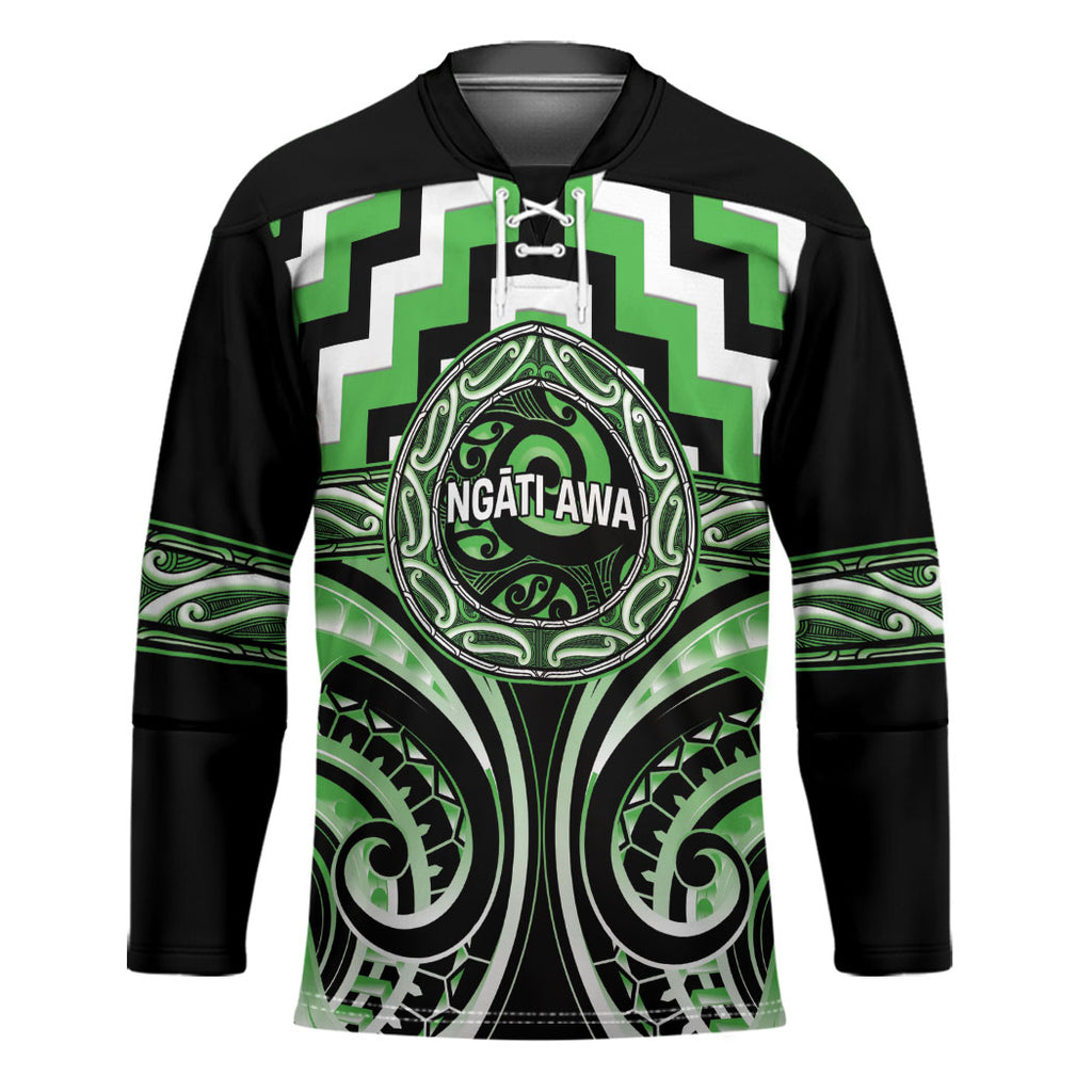 Aotearoa Ngati Awa Personalised Hockey Jersey Maori Iwi Poutama Puhoro Tattoo