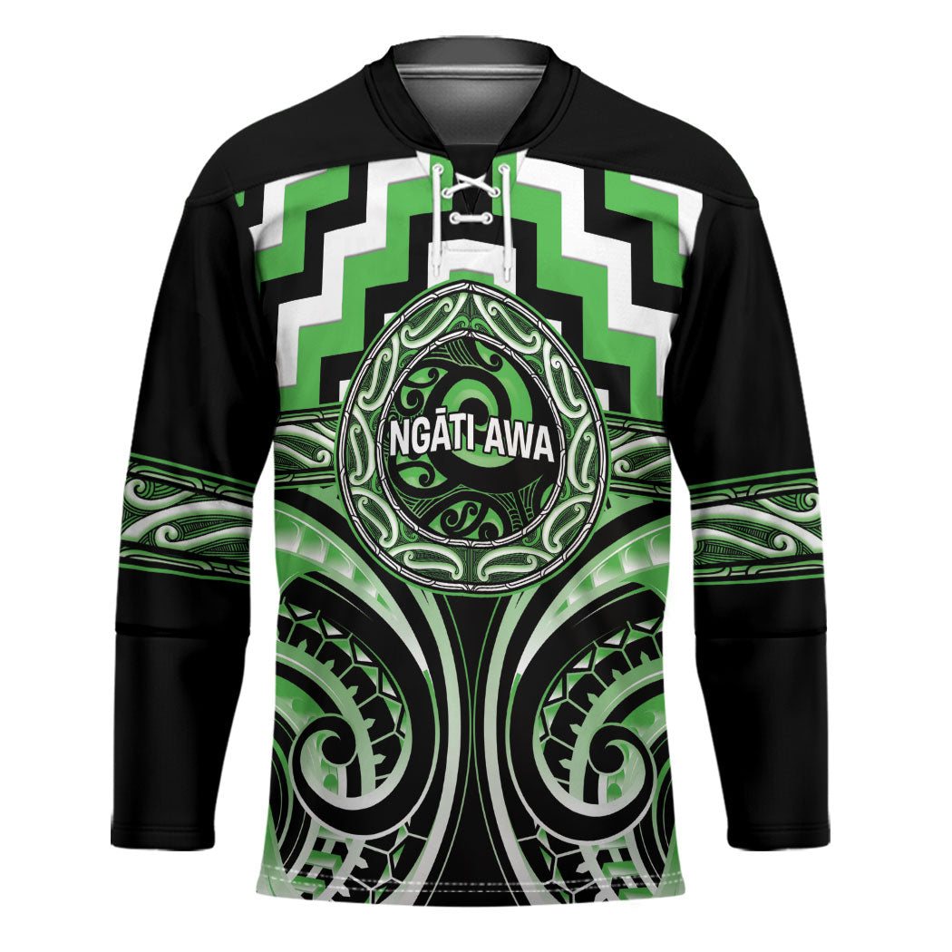 Aotearoa Ngati Awa Personalised Hockey Jersey Maori Iwi Poutama Puhoro Tattoo