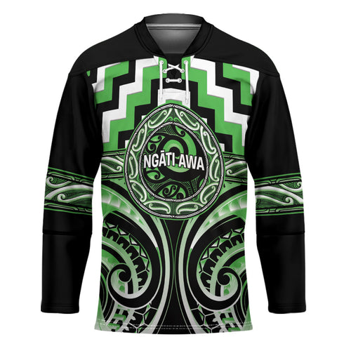 Aotearoa Ngati Awa Personalised Hockey Jersey Maori Iwi Poutama Puhoro Tattoo