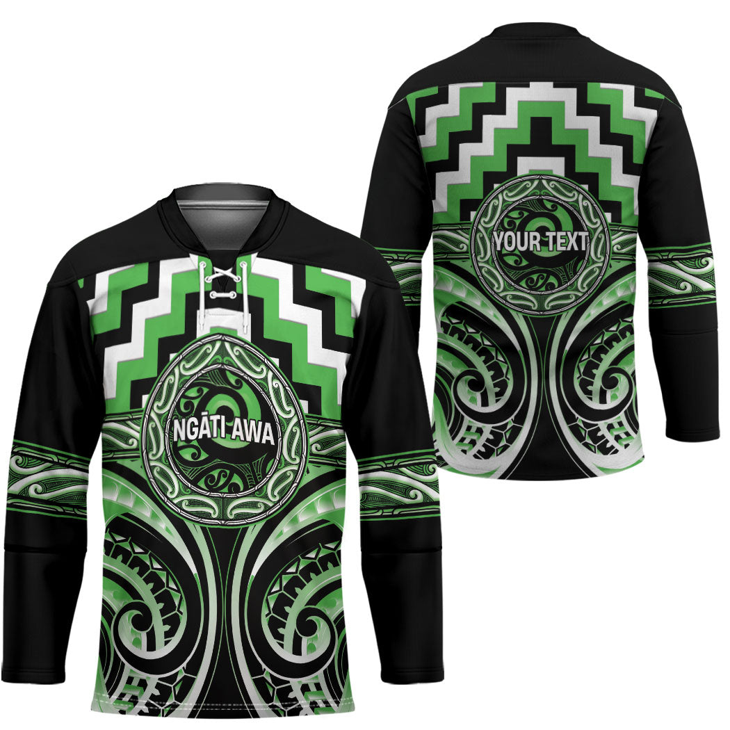 Aotearoa Ngati Awa Personalised Hockey Jersey Maori Iwi Poutama Puhoro Tattoo