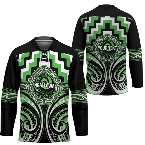 Aotearoa Ngati Awa Personalised Hockey Jersey Maori Iwi Poutama Puhoro Tattoo