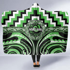 Aotearoa Ngati Awa Hooded Blanket Maori Iwi Poutama Puhoro Tattoo