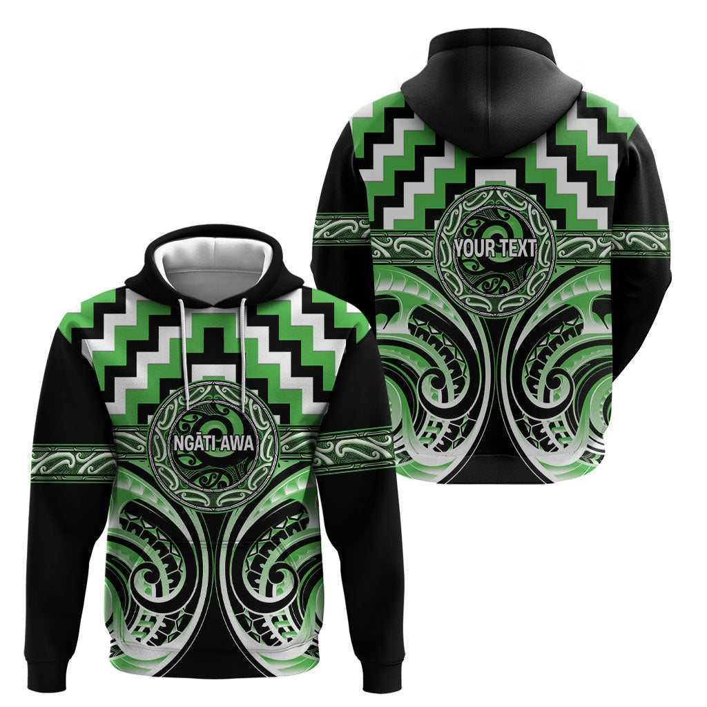 Aotearoa Ngati Awa Personalised Hoodie Maori Iwi Poutama Puhoro Tattoo