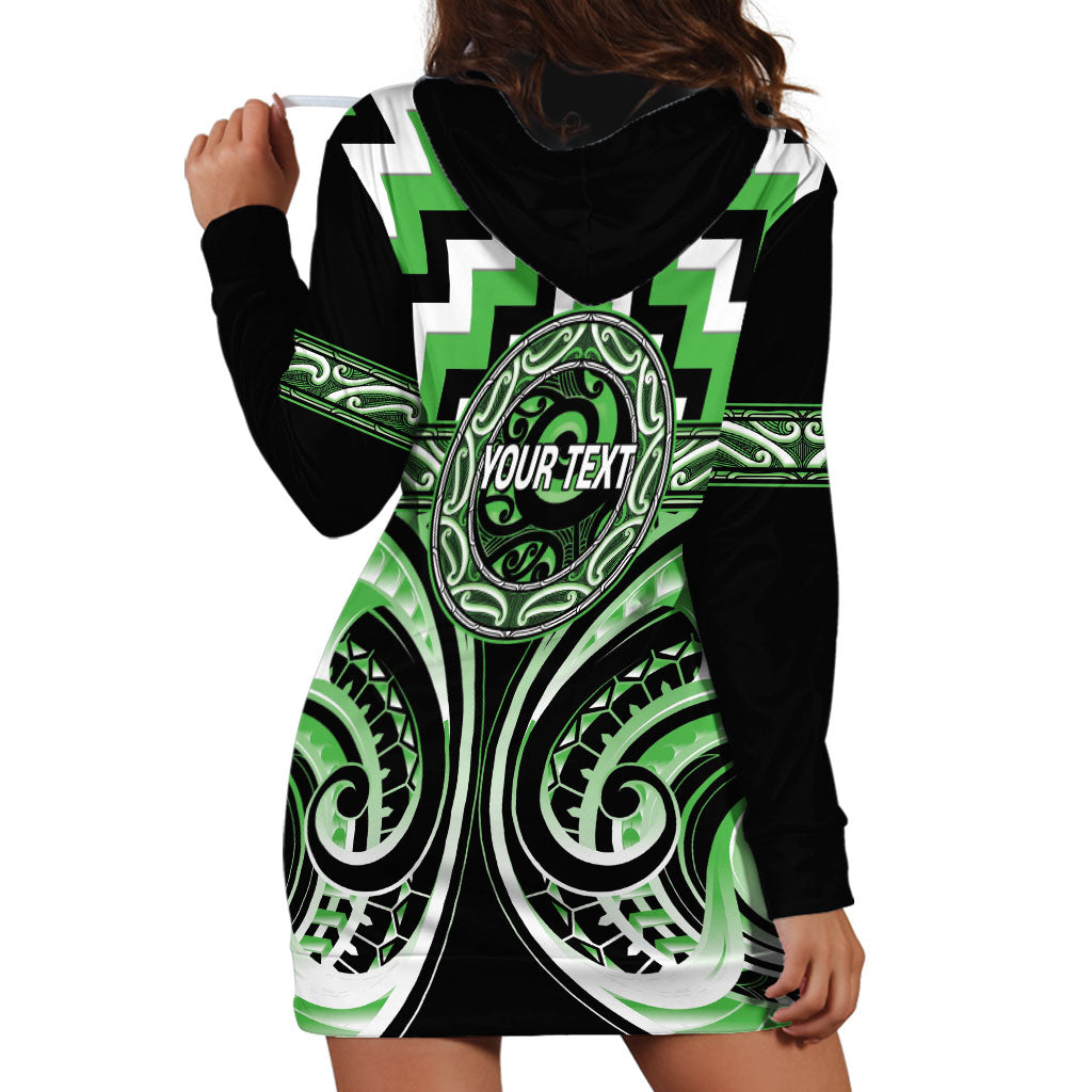 Aotearoa Ngati Awa Personalised Hoodie Dress Maori Iwi Poutama Puhoro Tattoo