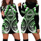 Aotearoa Ngati Awa Personalised Hoodie Dress Maori Iwi Poutama Puhoro Tattoo