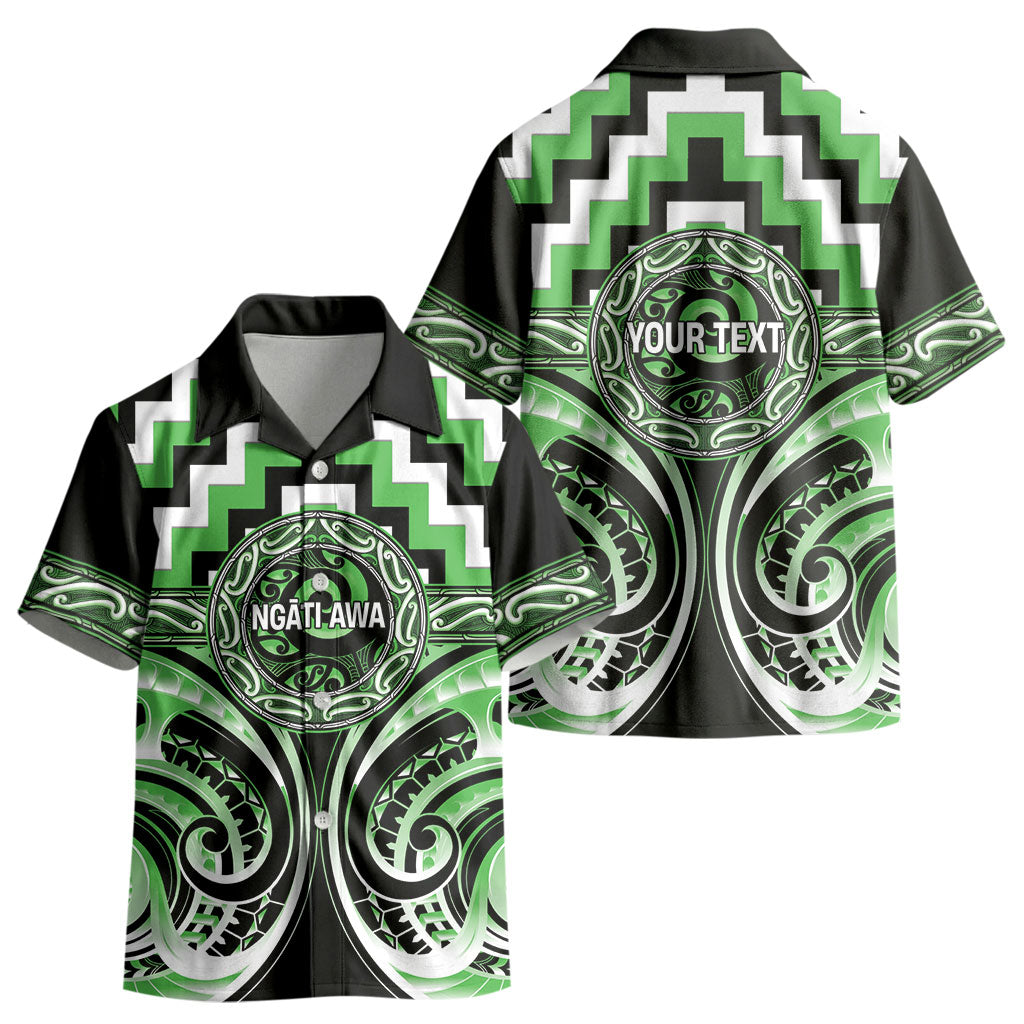 Aotearoa Ngati Awa Personalised Kid Hawaiian Shirt Maori Iwi Poutama Puhoro Tattoo