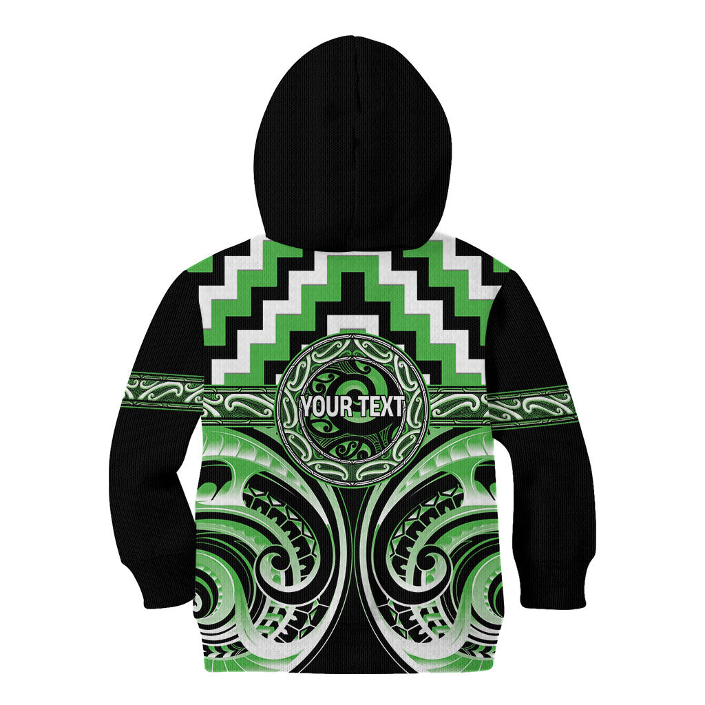 Aotearoa Ngati Awa Personalised Kid Hoodie Maori Iwi Poutama Puhoro Tattoo