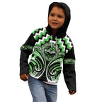 Aotearoa Ngati Awa Personalised Kid Hoodie Maori Iwi Poutama Puhoro Tattoo