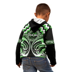 Aotearoa Ngati Awa Personalised Kid Hoodie Maori Iwi Poutama Puhoro Tattoo