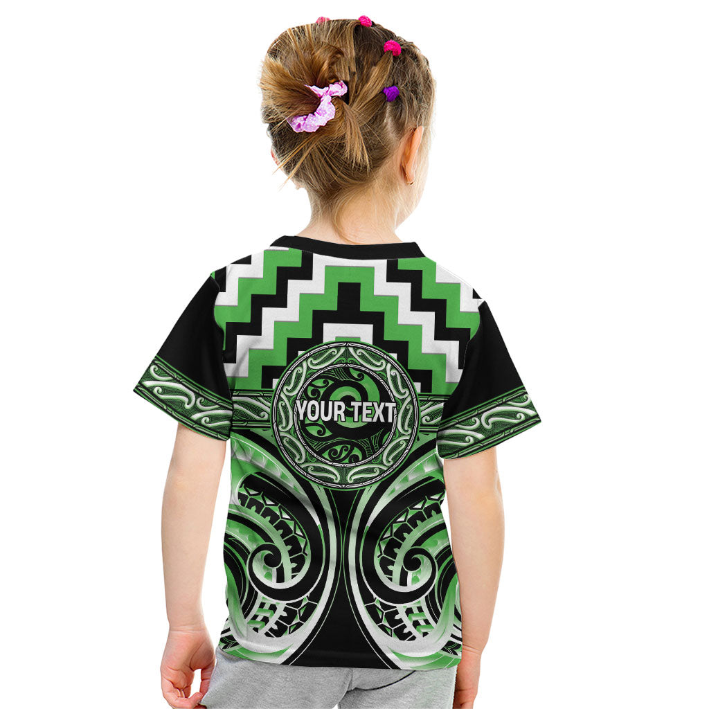 Aotearoa Ngati Awa Personalised Kid T Shirt Maori Iwi Poutama Puhoro Tattoo