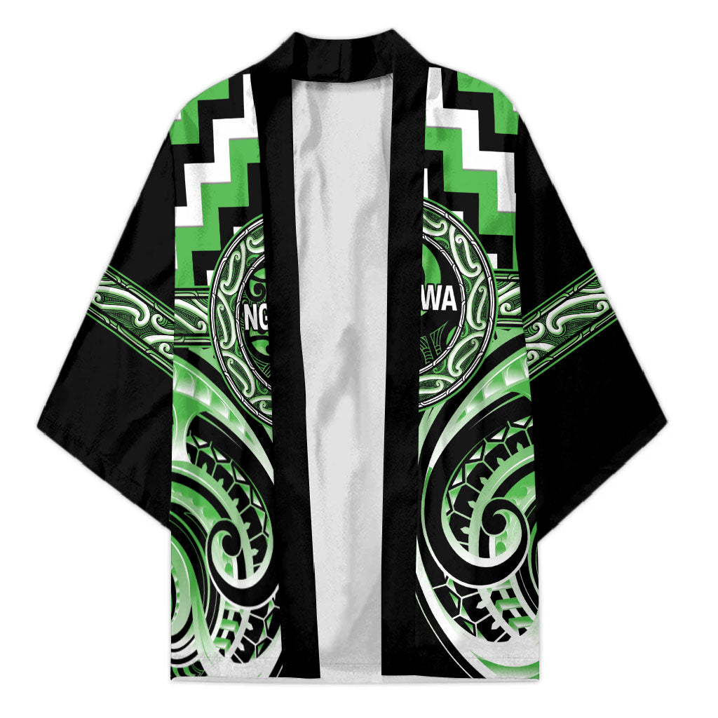 Aotearoa Ngati Awa Personalised Kimono Maori Iwi Poutama Puhoro Tattoo