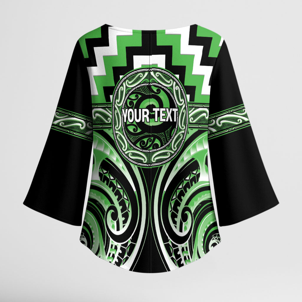 Aotearoa Ngati Awa Personalised Kimono Sleeve Blouse Maori Iwi Poutama Puhoro Tattoo