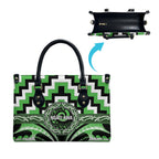 Aotearoa Ngati Awa Leather Bag Maori Iwi Poutama Puhoro Tattoo