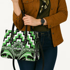 Aotearoa Ngati Awa Leather Bag Maori Iwi Poutama Puhoro Tattoo
