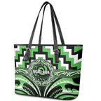Aotearoa Ngati Awa Leather Tote Bag Maori Iwi Poutama Puhoro Tattoo