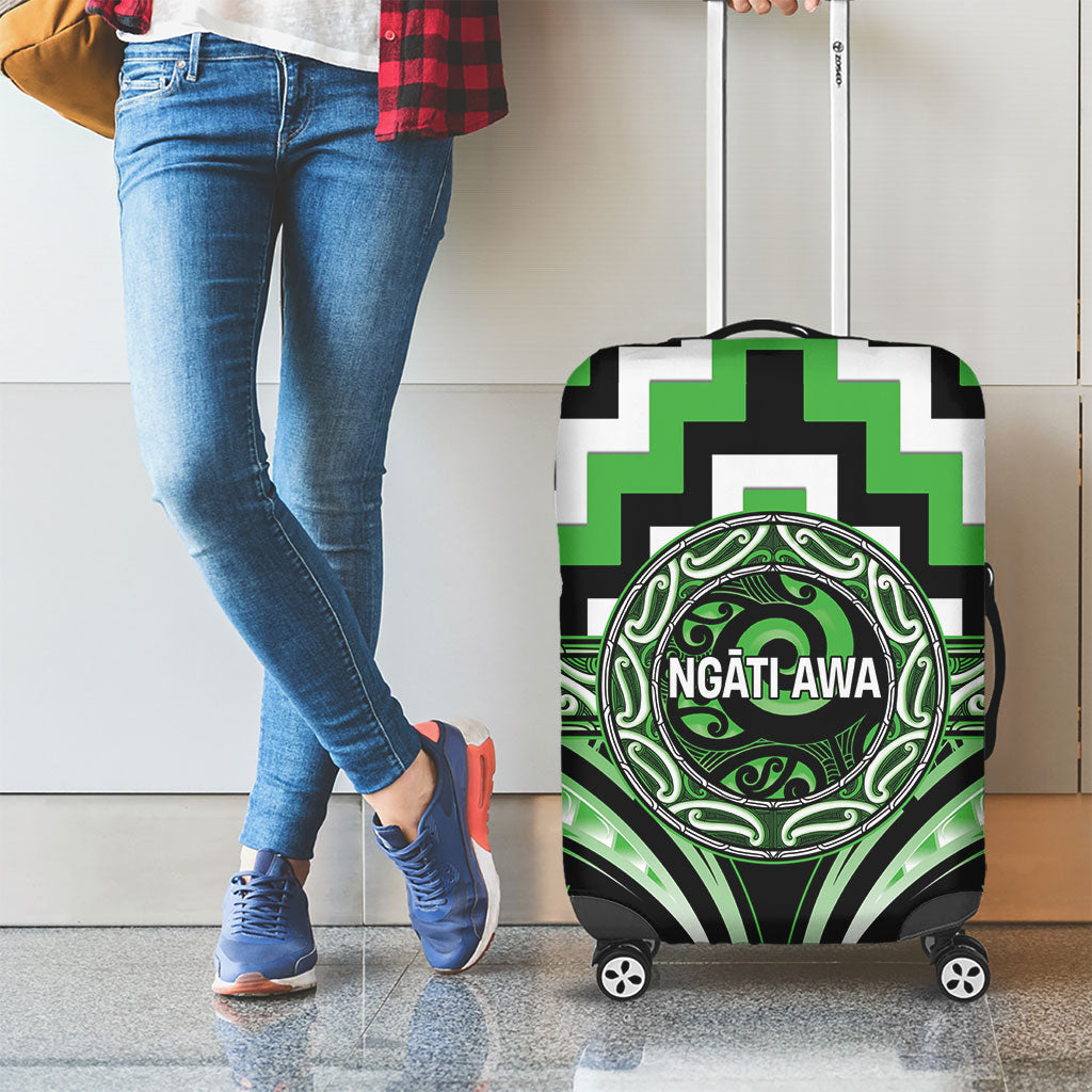 Aotearoa Ngati Awa Luggage Cover Maori Iwi Poutama Puhoro Tattoo