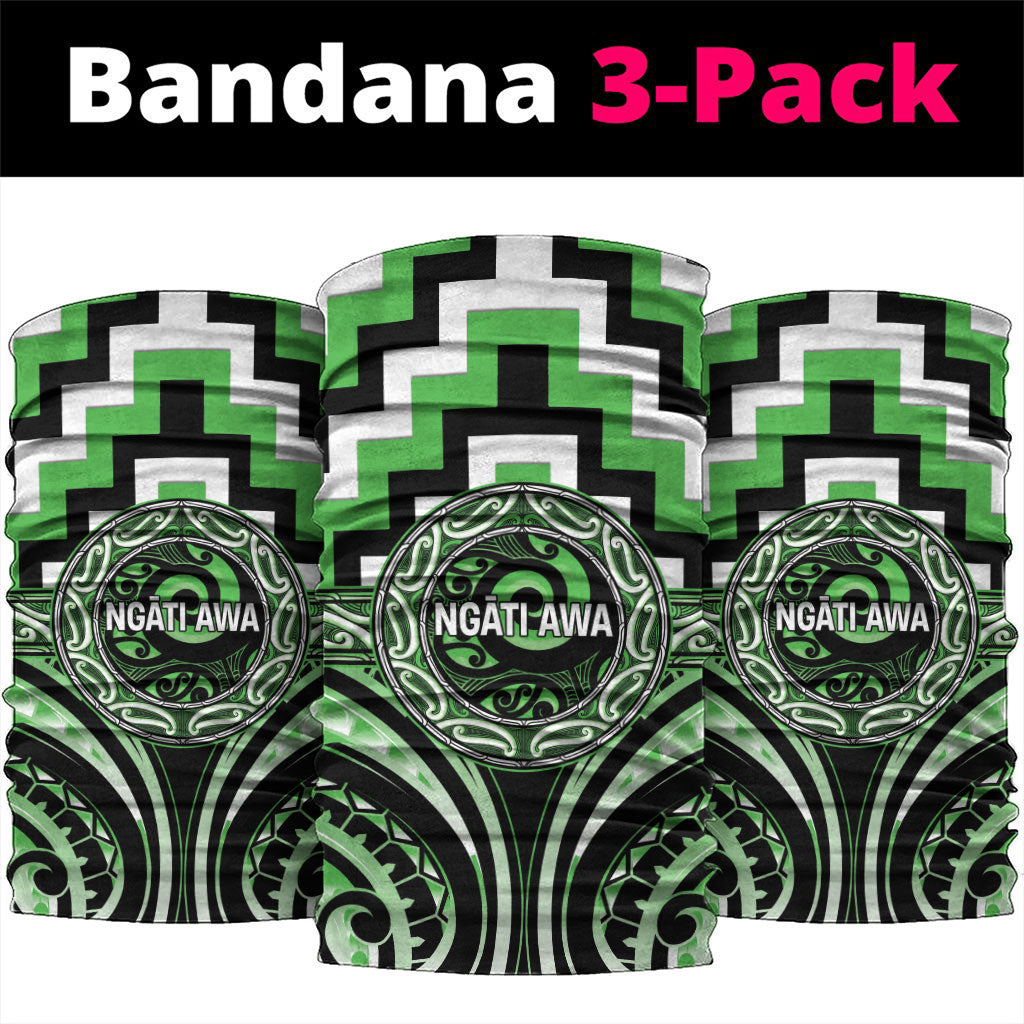 Aotearoa Ngati Awa Neck Gaiter Maori Iwi Poutama Puhoro Tattoo