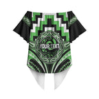 Aotearoa Ngati Awa Personalised Off Shoulder Wrap Waist Top Maori Iwi Poutama Puhoro Tattoo