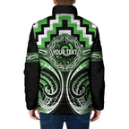 Aotearoa Ngati Awa Personalised Padded Jacket Maori Iwi Poutama Puhoro Tattoo