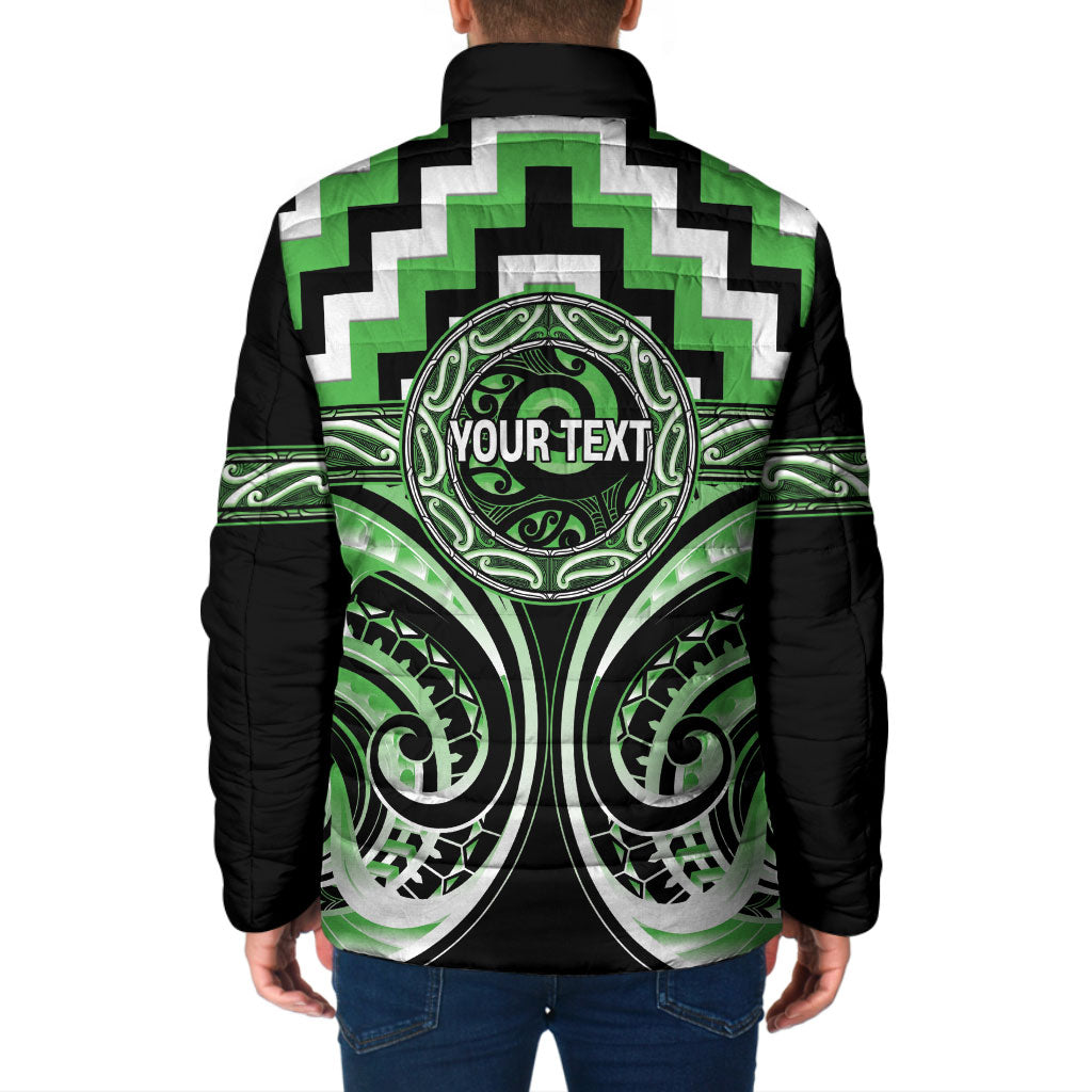Aotearoa Ngati Awa Personalised Padded Jacket Maori Iwi Poutama Puhoro Tattoo