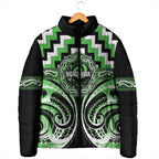 Aotearoa Ngati Awa Personalised Padded Jacket Maori Iwi Poutama Puhoro Tattoo