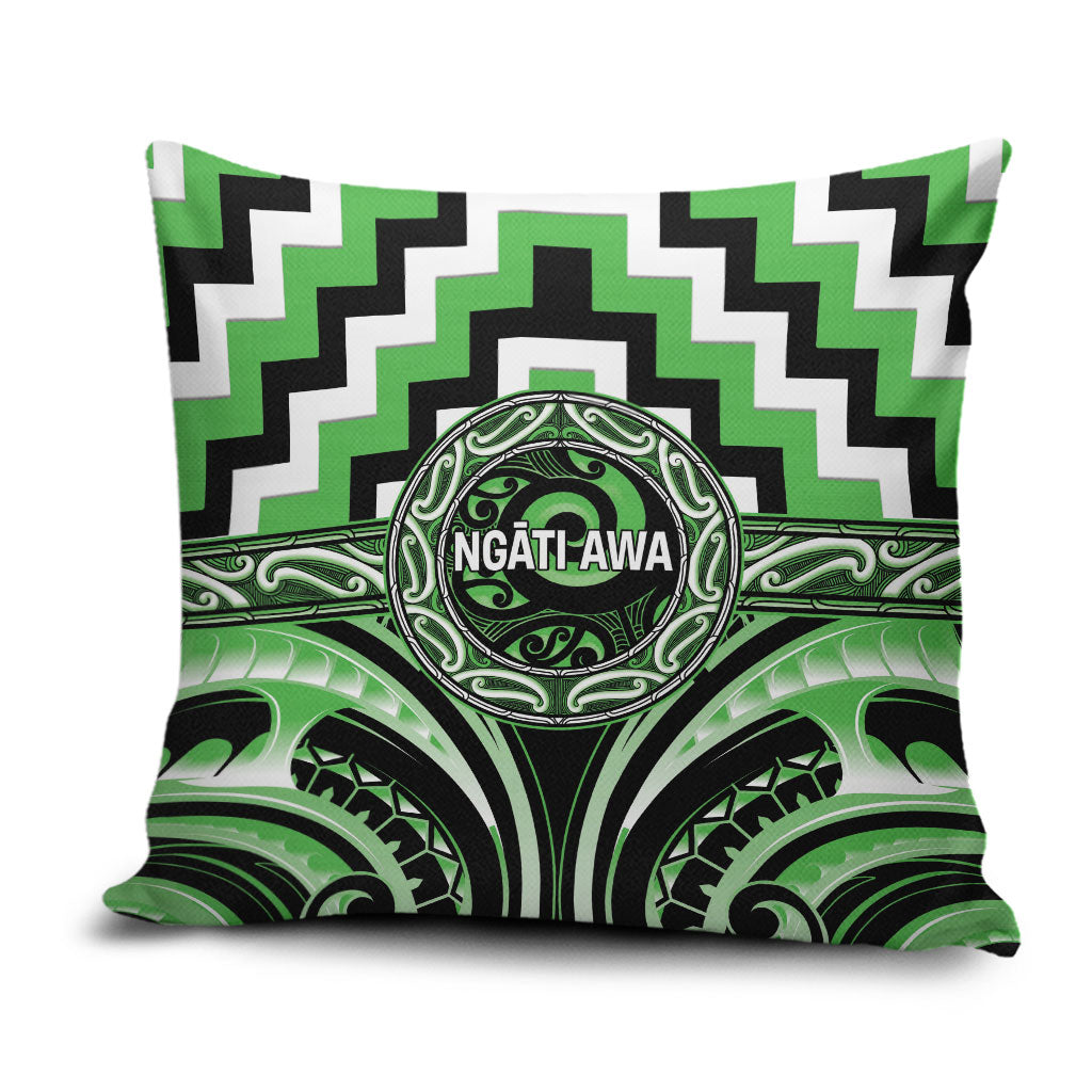 Aotearoa Ngati Awa Pillow Cover Maori Iwi Poutama Puhoro Tattoo