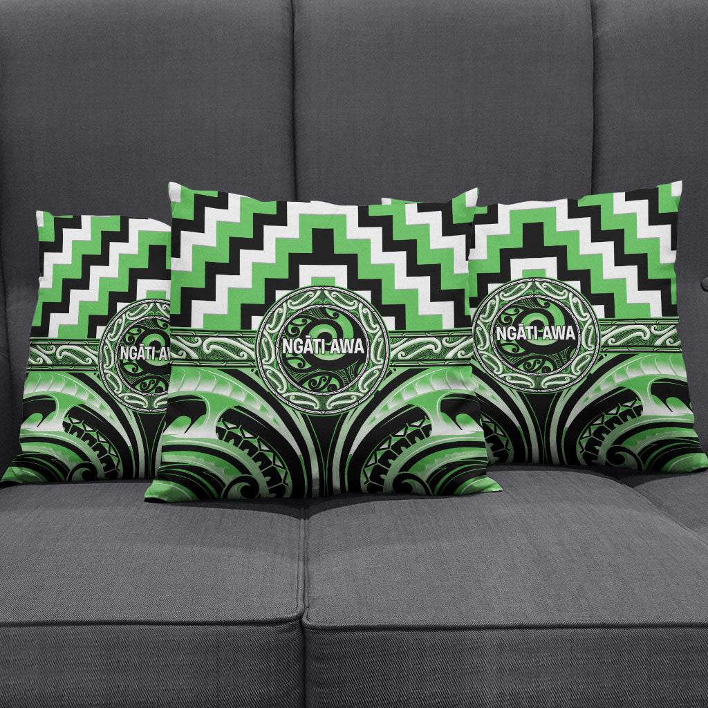 Aotearoa Ngati Awa Pillow Cover Maori Iwi Poutama Puhoro Tattoo