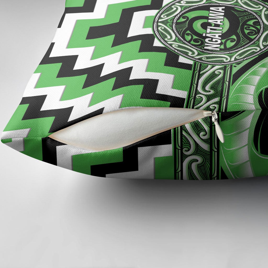Aotearoa Ngati Awa Pillow Cover Maori Iwi Poutama Puhoro Tattoo