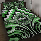 Aotearoa Ngati Awa Quilt Bed Set Maori Iwi Poutama Puhoro Tattoo