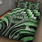 Aotearoa Ngati Awa Quilt Bed Set Maori Iwi Poutama Puhoro Tattoo