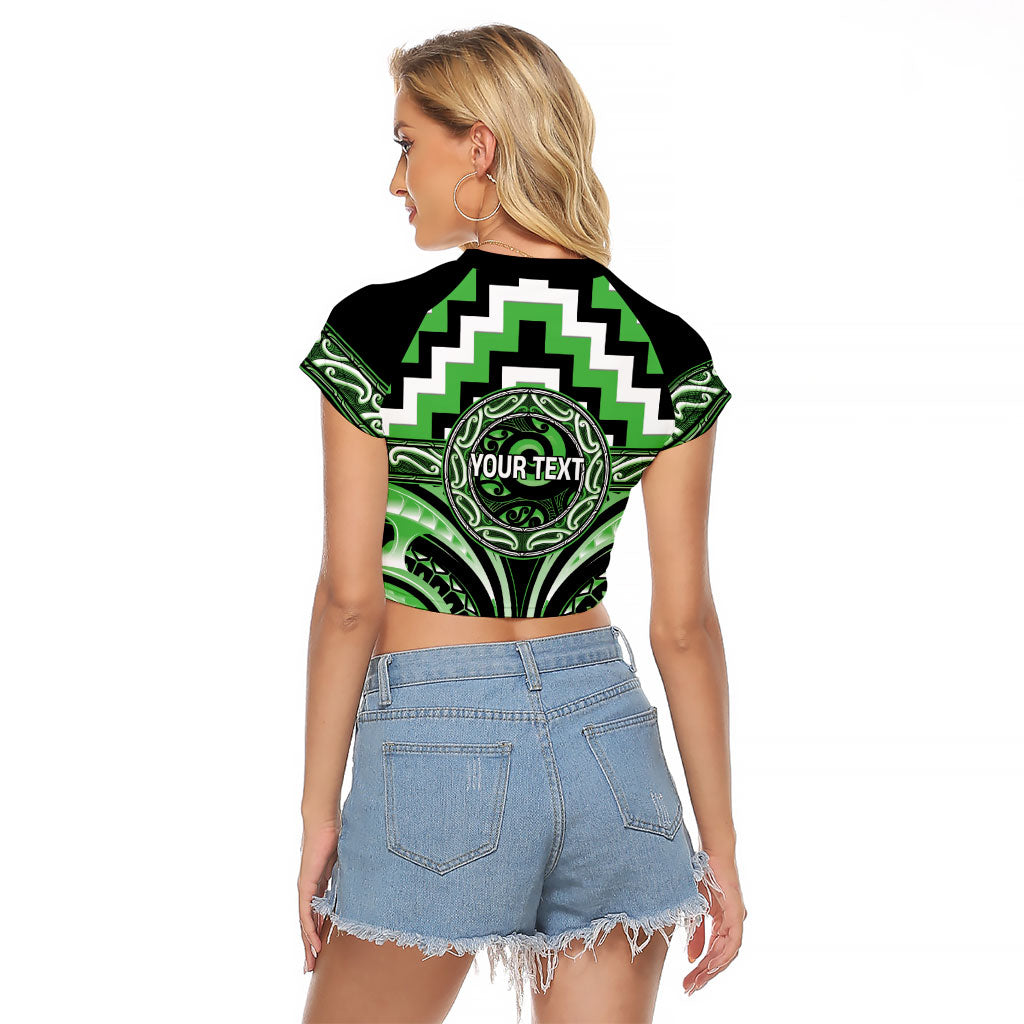 Aotearoa Ngati Awa Personalised Raglan Cropped T Shirt Maori Iwi Poutama Puhoro Tattoo