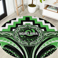 Aotearoa Ngati Awa Round Carpet Maori Iwi Poutama Puhoro Tattoo