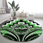 Aotearoa Ngati Awa Round Carpet Maori Iwi Poutama Puhoro Tattoo